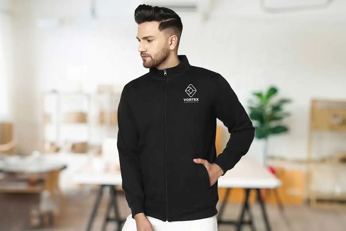 Monogram High Neck Jacket - Beige/Khaki